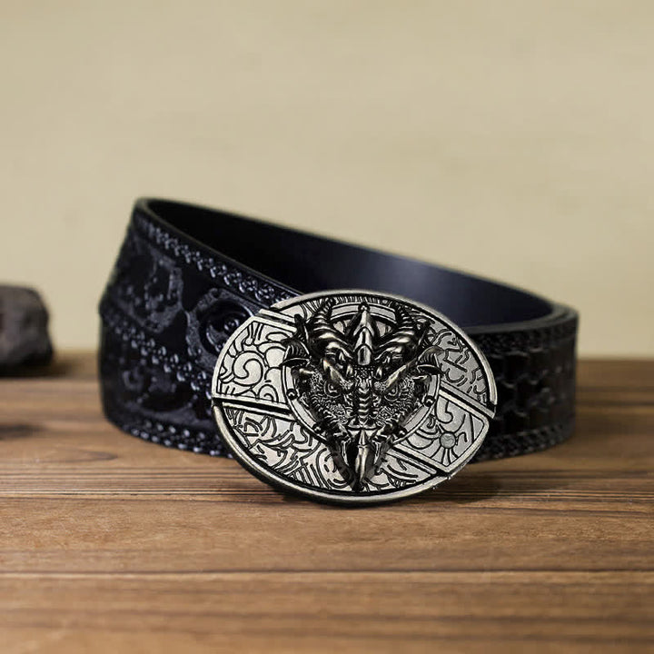 DIY Sharp Dragon Hidden Klappmesser Ledergürtel für Herren