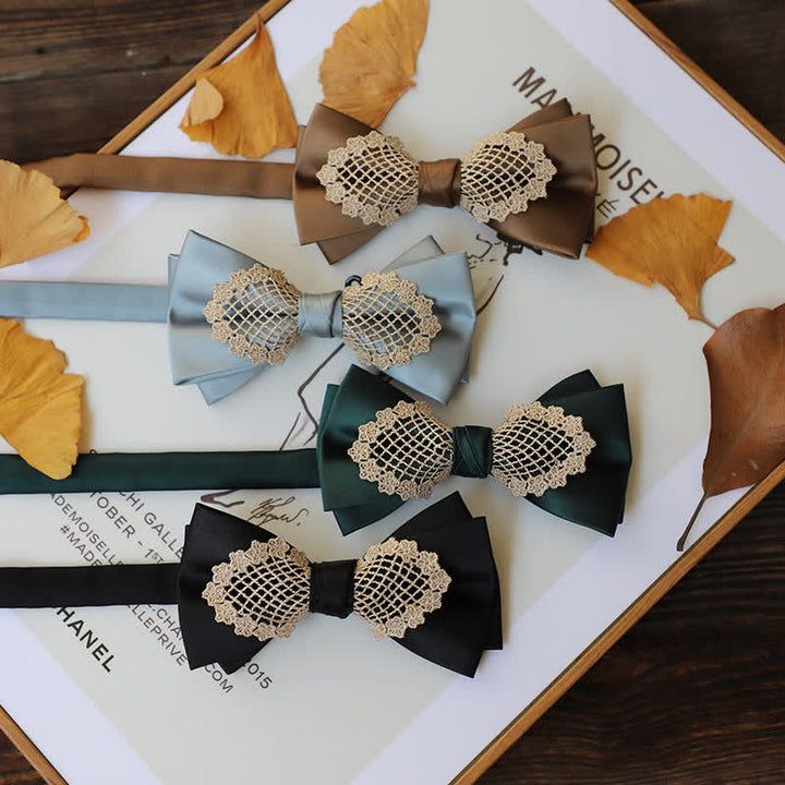 Elegante Blumen-Spitzen-Fliege für Herren