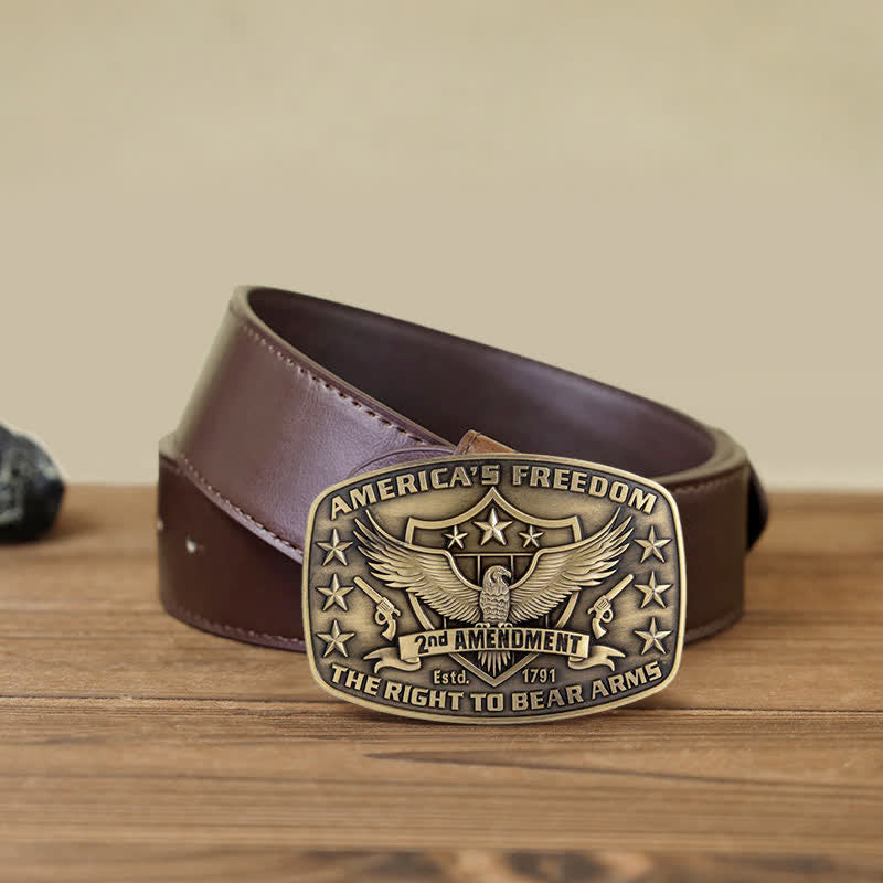 Herren DIY Adler Amerikas Freiheit Schnallen Ledergürtel