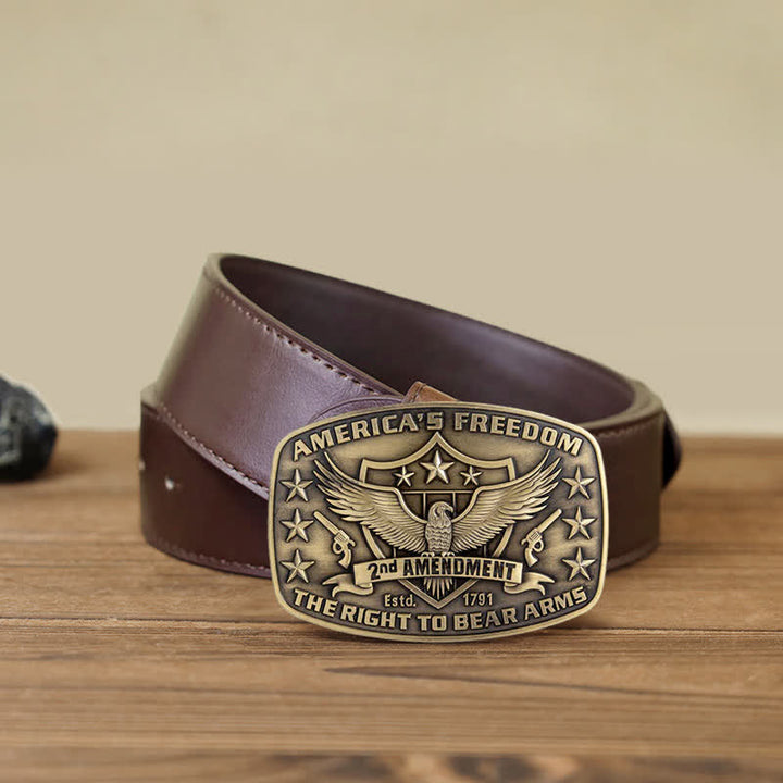 Herren DIY Adler Amerikas Freiheit Schnallen Ledergürtel