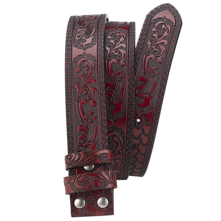 Herren DIY American Flag Cowboy Schnallengürtel aus Leder