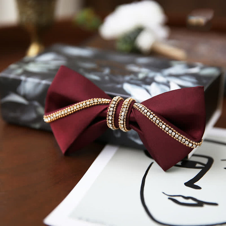Elegantes Herren-Ketten-Fliege-Taschentuch