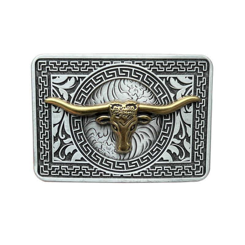 Herren DIY Western Schnalle Ledergürtel