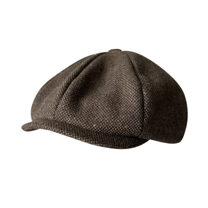 Vintage Auburn Newsboy Barett Achteckige Mütze