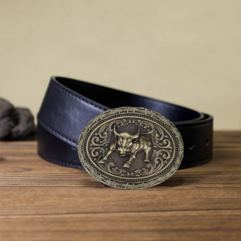 DIY Cowboy Stierkämpfer Schnallenledergürtel für Männer
