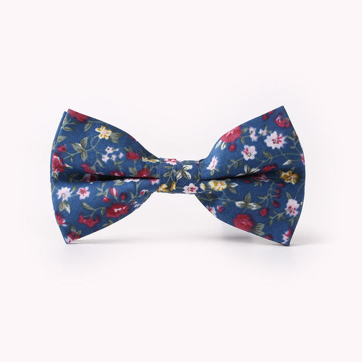Herren Baumwollfliege mit Blumenmuster und doppelter Lage