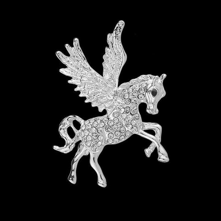 Herren Vintage Pegasus-Flügel Brosche