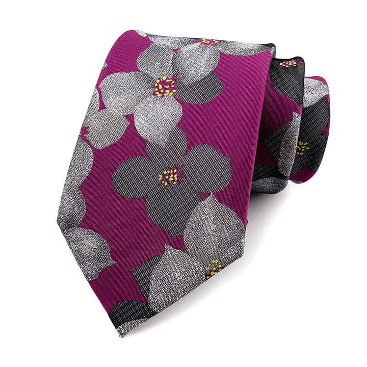Elegante große Blütenkrawatte für Herren