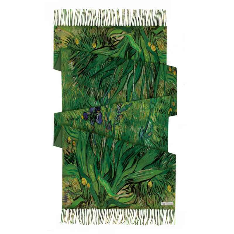 Damen Van Gogh Blaue Schwertlilien Warmer Schal