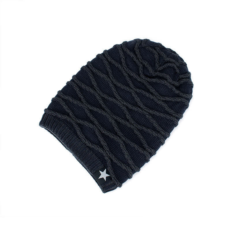 Fleece-gefütterte Fünf-Sterne-Mütze
