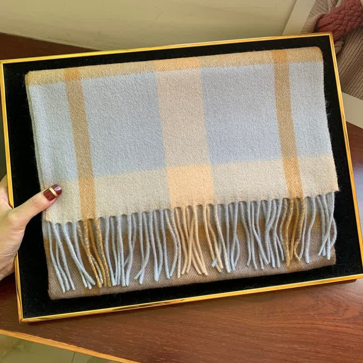 Unisex-Schal aus Lammfell im Edinburgh-Karo-Design, groß und warm - #23 - image 41