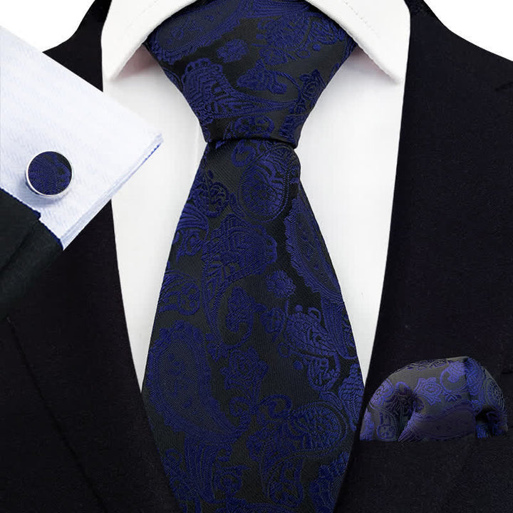 3-tlg. Set mit exotischer Paisley-Krawatte für Herren