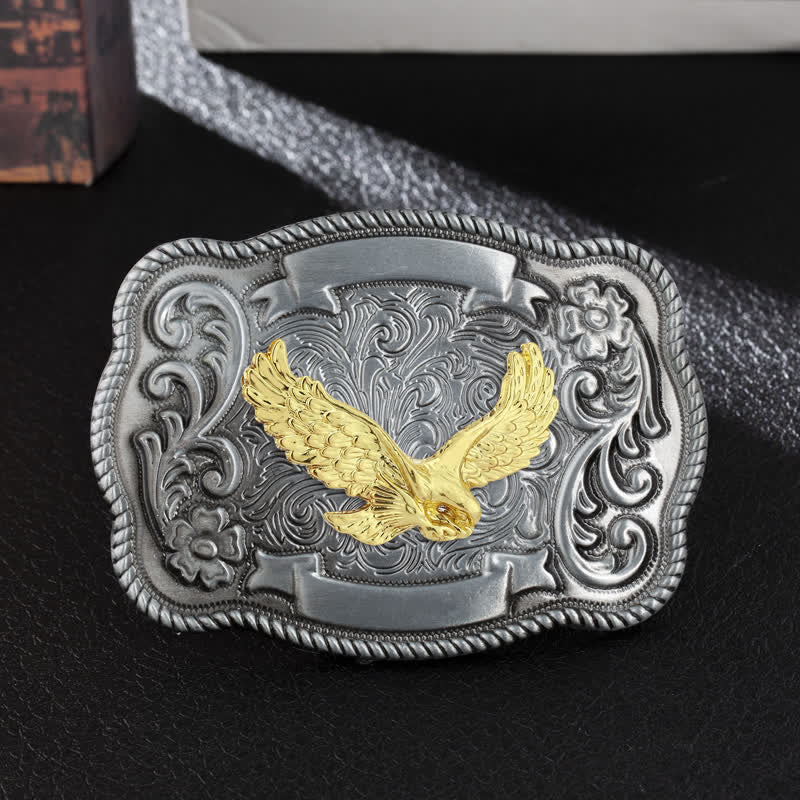 Herren DIY Ledergürtel mit goldener Tierschnalle - Adler - Ohne Gürtel - image 10
