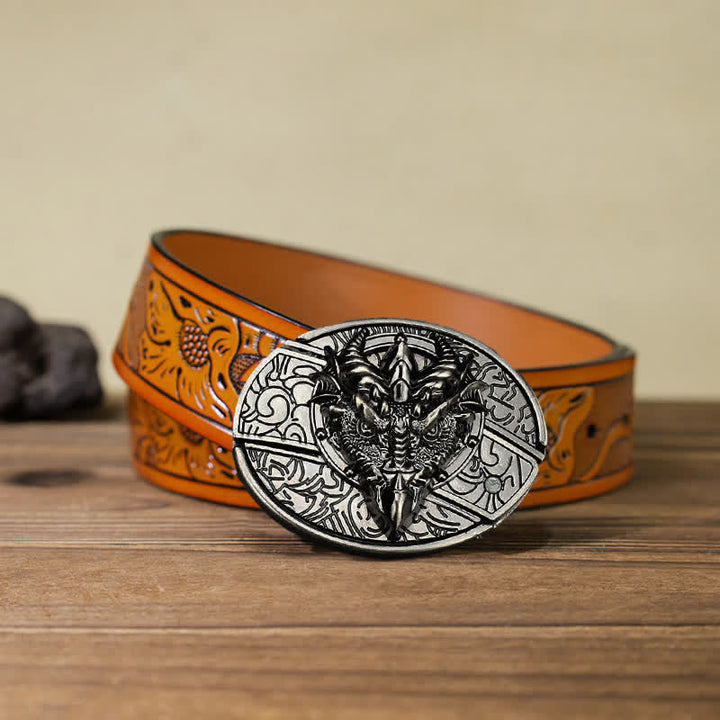 DIY Sharp Dragon Hidden Klappmesser Ledergürtel für Herren