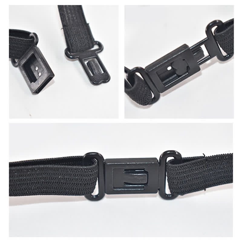 3-tlg. Set aus kleinen karierten Holzkrawatten für Männer