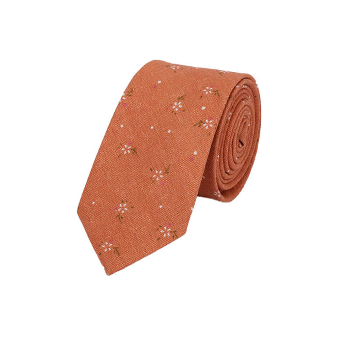 Elegante florale schmale Krawatte für Männer