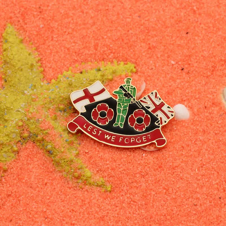 Unisex Lest We Forget Soldat Mohnblume Brosche