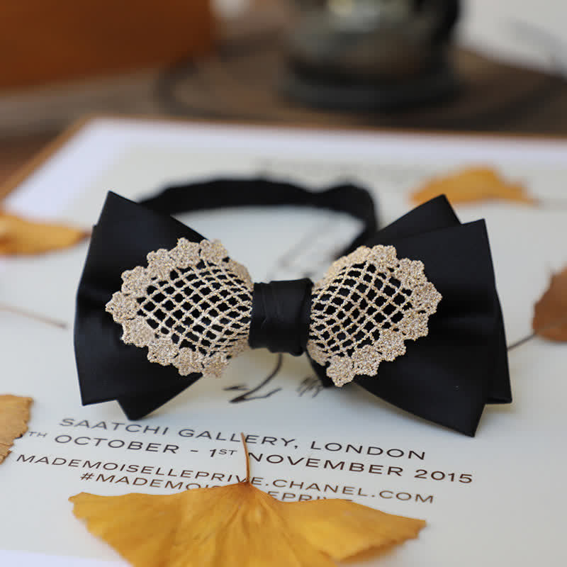 Elegante Blumen-Spitzen-Fliege für Herren